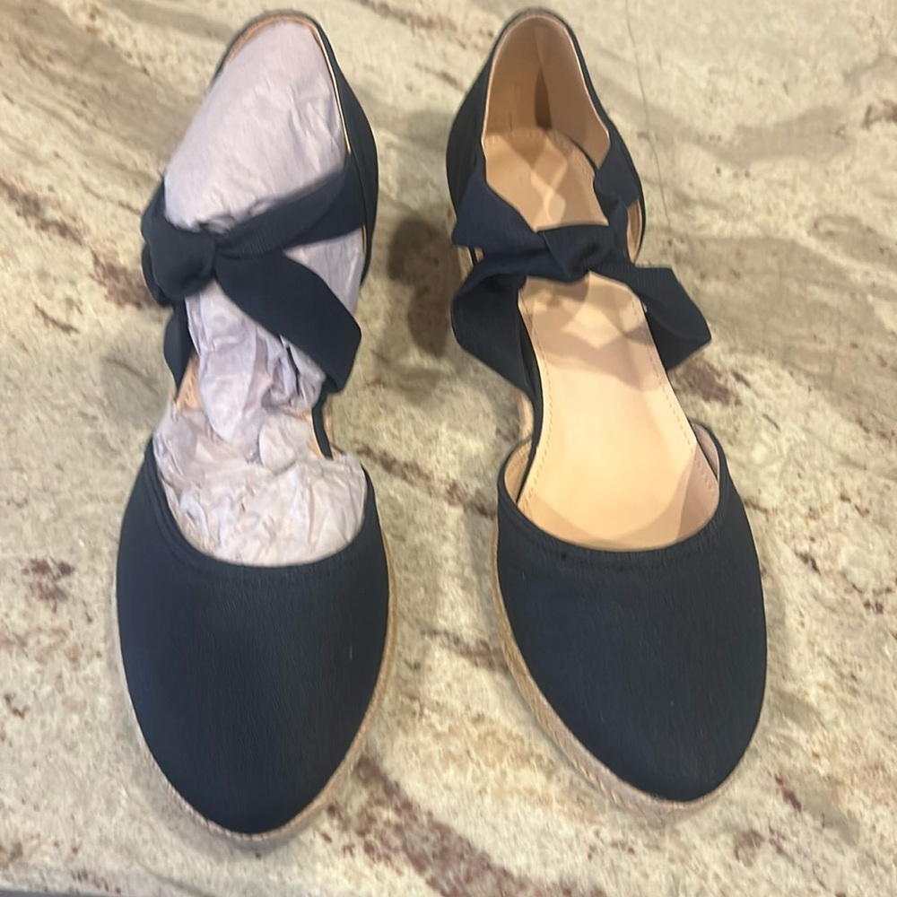 Navy espadrilles - brand new!